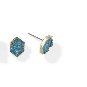Park Lane "Hailee - Blue Druzy" Earrings